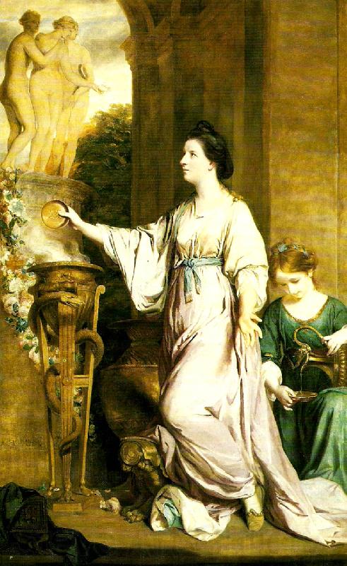 Sir Joshua Reynolds lady sarah bunbury sarificing to the graces